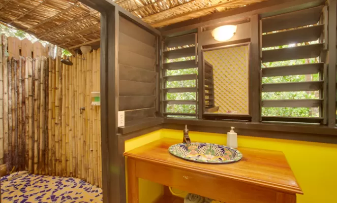 Your luxurious bathroom at Singing Sands Resort