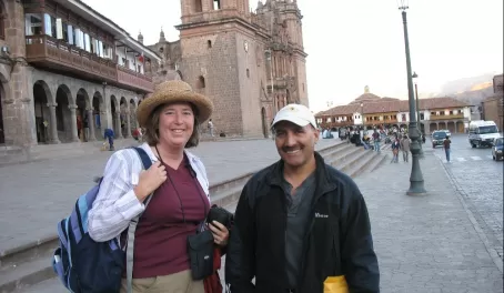 With our guide in Cusco