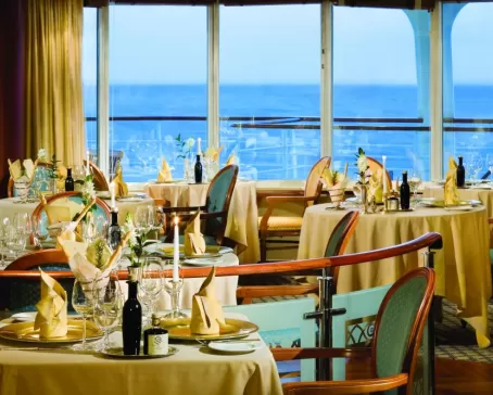 Enjoy fine dining aboard the Silver Discoverer on your Asia Pacific cruise