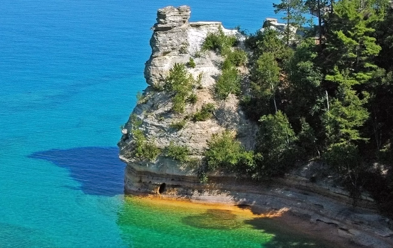 Miners' Castle in the Pictured Rocks National Lakeshore.
