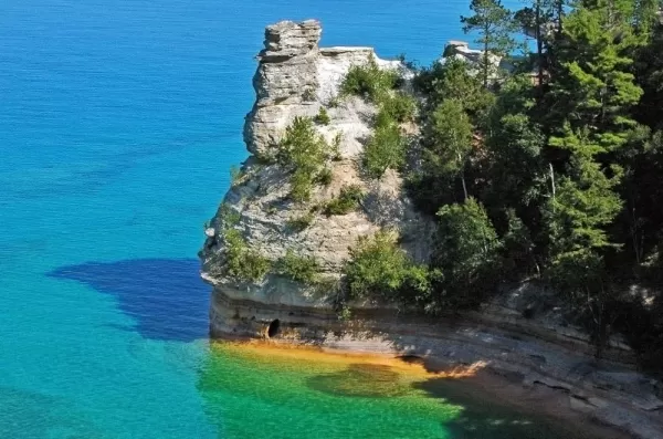 Miners' Castle in the Pictured Rocks National Lakeshore.