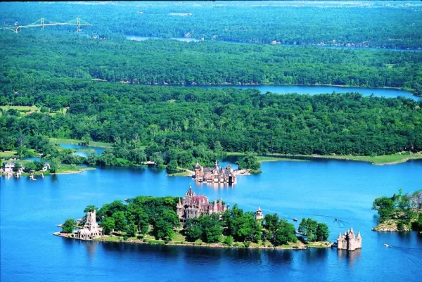Boldt Castle located on Heart Island.