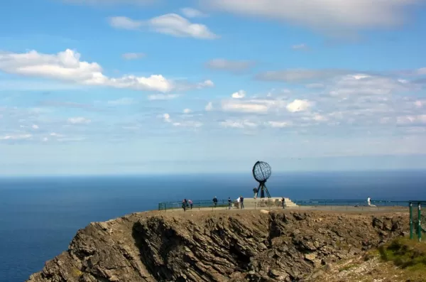 Sculpture on the North Cape of Norway.