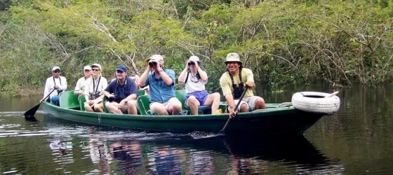 Enjoy a sightseeing trip in a canoe.
