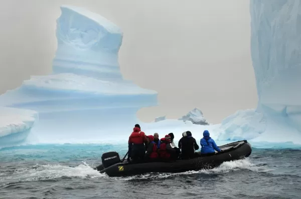 Enjoy a zodiac tour through the icebergs.