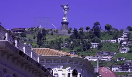 El Panecillo, the aluminum virgin overlooking Quito