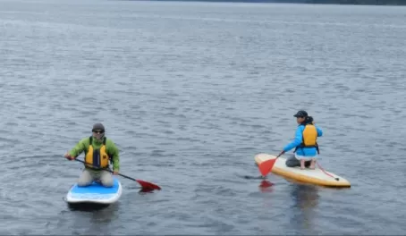 Paddle board around Alaska while on a cruise