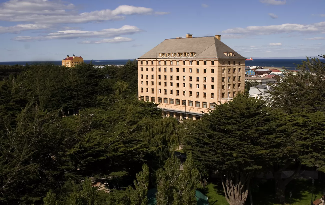 A view of the Cabo de Hornos Hotel