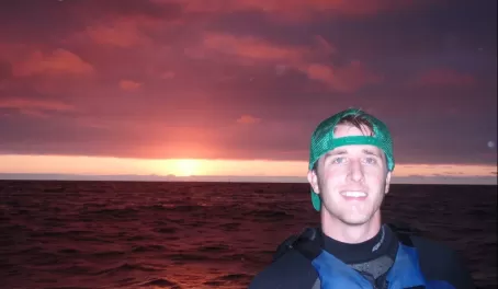 Taking in a Galapagos sunset