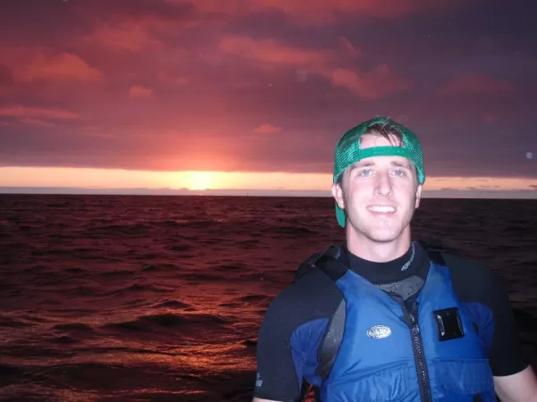 Taking in a Galapagos sunset