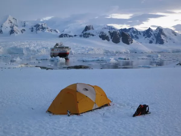 Camp on the seventh continent as you sail on the MS Fram