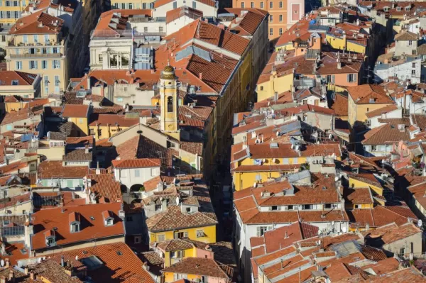 The rooftops of Nice