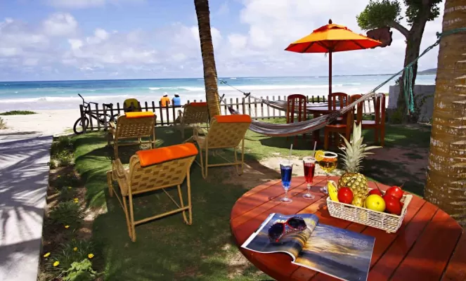 Casa Isabela's beach front location lets you enjoy the surf from the sun or the shade