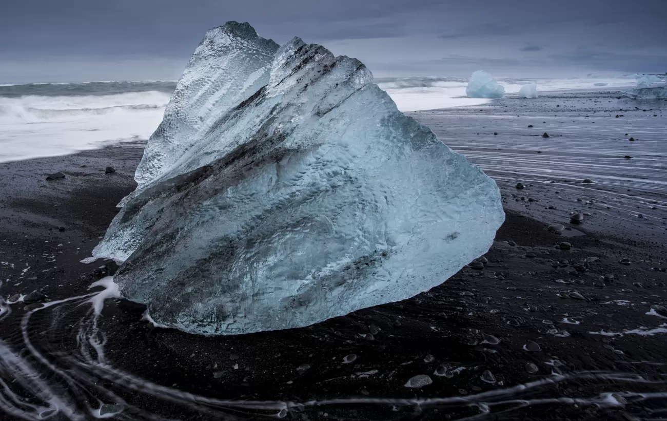An old iceberg on the beaches of Deception Island