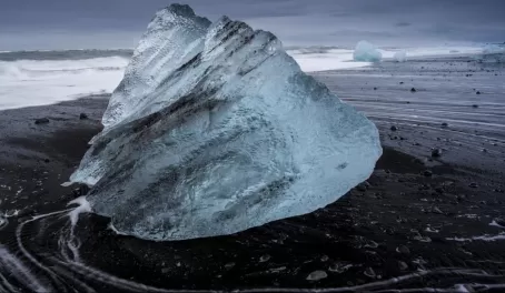 An old iceberg on the beaches of Deception Island