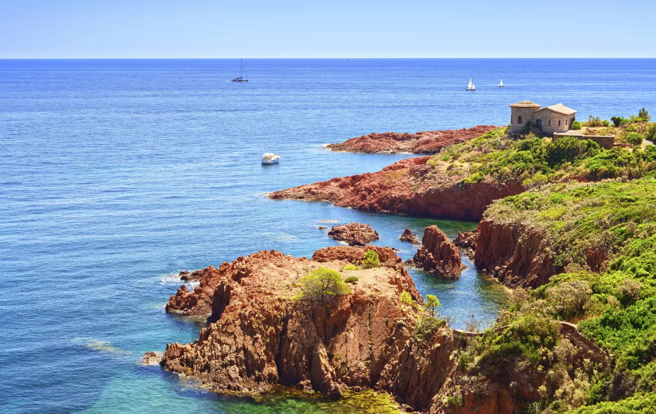 The breathtaking coastline of the French Riviera