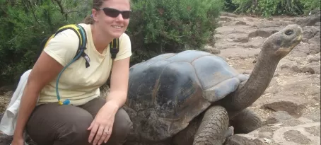 Me and a tortoise, i made a friend