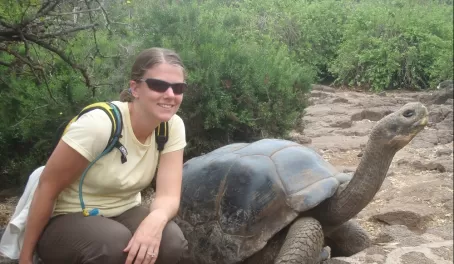 Me and a tortoise, i made a friend