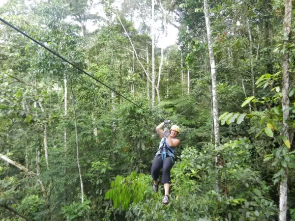 Ziplining at Rios Tropicales Lodge