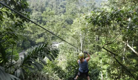 Ziplining at Rios Tropicales Lodge