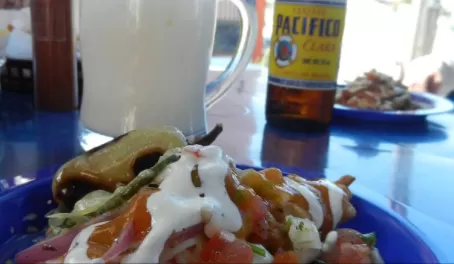 Fish tacos in Mexico!