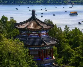 Aerial View of the Summer Palace in Beijing