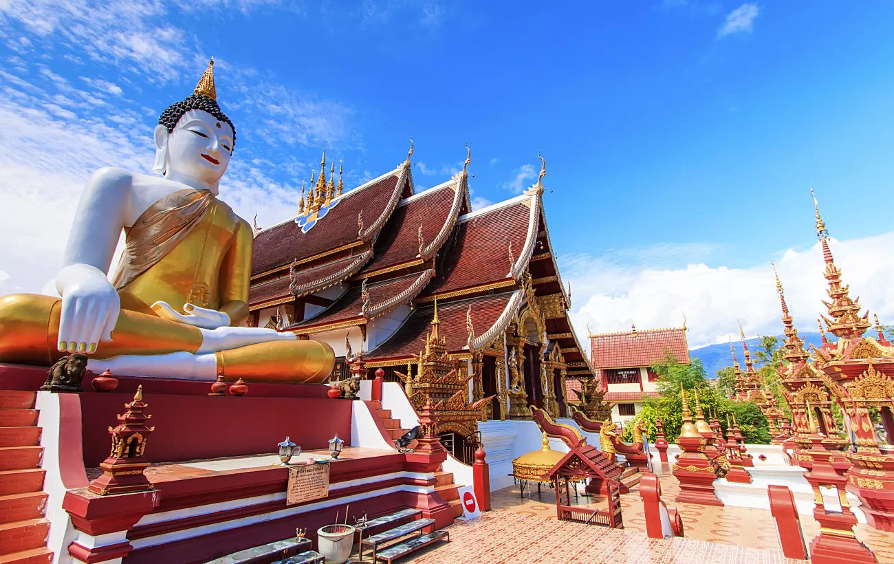 Buddha at Wat Rajamontean in Chiang Mai