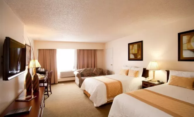 Comfortable rooms at the Quality Inn