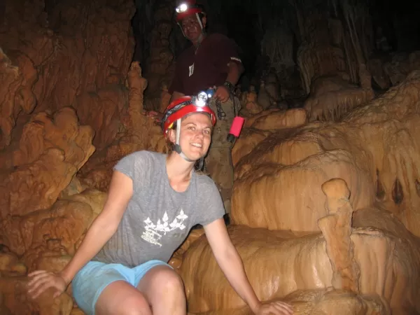 Exploring the Actun Tunichil Muknal cave
