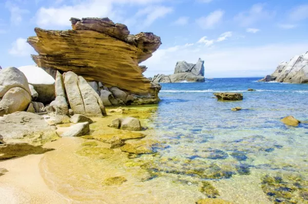 The sunny coast of Sardinia