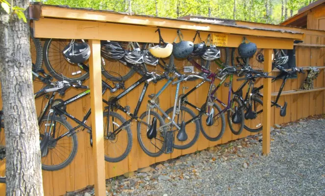 Mt Bikes at Denali Backcountry Lodge