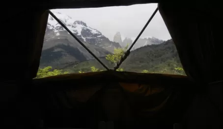 View from our dome at EcoCamp