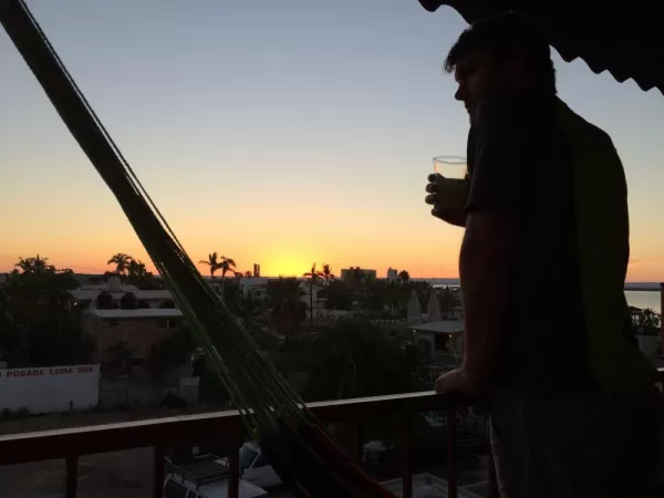 Sunset on our balcony