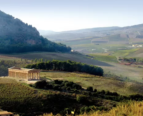 The countryside of Segesta