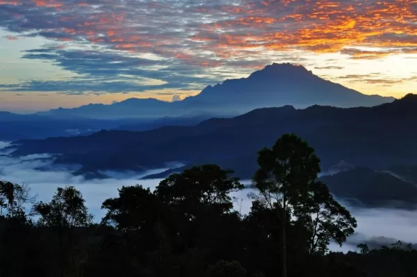 Sunrise over Mount Kinabalu