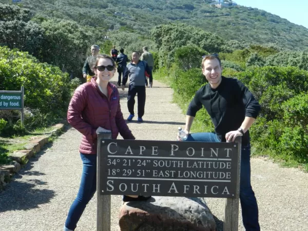 The beginning of the hike to the light house at Cape Point