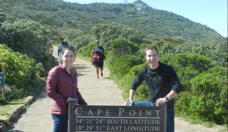 The beginning of the hike to the light house at Cape Point