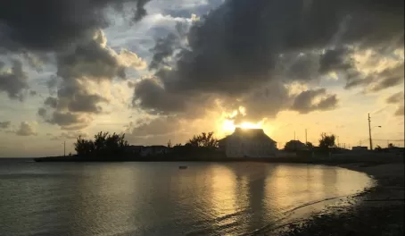 Sunset in Governor's Harbor, Bahamas