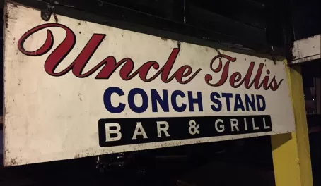 Uncle Tells Conch Stand in Nassau