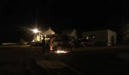 Local bonfire in Governor's Harbour