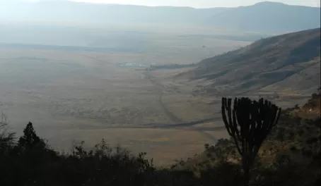 Ngorongoro Crater from above