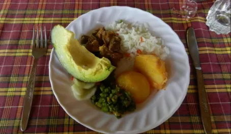 Traditional meal in Tanzania